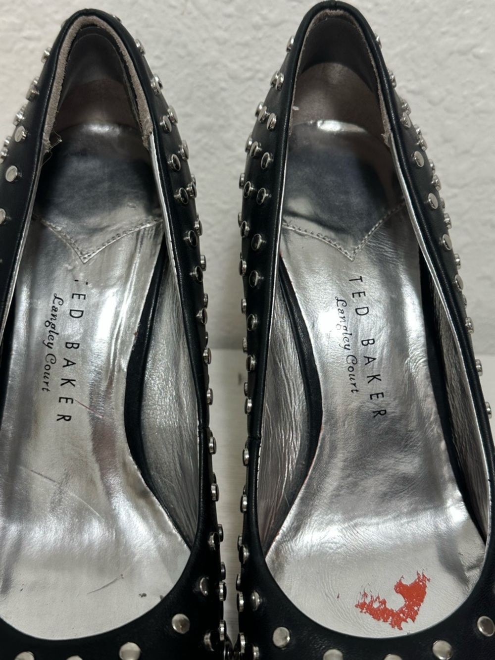 Ted baker Studded Black Platform High Heels - Picture 10 of 12